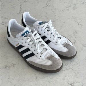 Adidas Samba White and Black Men's Shoes